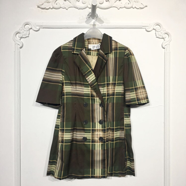 潮系列 8205S142 时尚西装外套品牌女装折扣颦薪