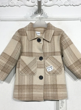 容系列 PF11525 时尚双面呢外套品牌童装折扣馨