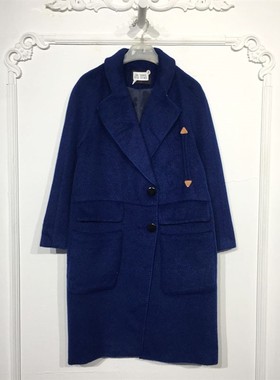 潮系列 8127S143 时尚毛呢外套品牌女装折扣颦薪