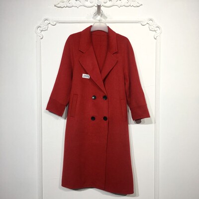 容系列 8151S112 时尚双面呢毛呢外套品牌女装折扣颦薪