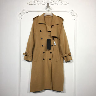 潮系列 8070S007 时尚羊毛双面呢毛呢外套品牌女装折扣颦薪