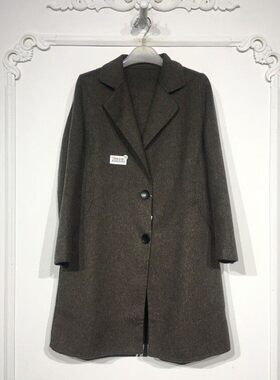 容悦8286S050 时尚羊毛双面呢毛呢外套品牌女装折扣颦薪