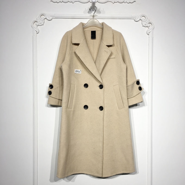 容系列 8247S208 时尚双面呢毛呢外套品牌女装折扣颦薪