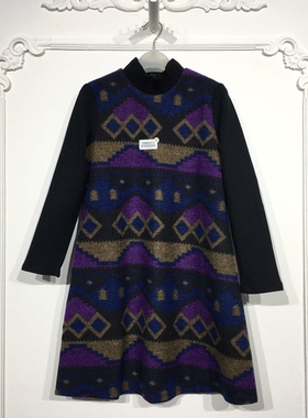 UGC系列 8162S268 时尚毛呢连衣裙品牌女装折扣颦薪