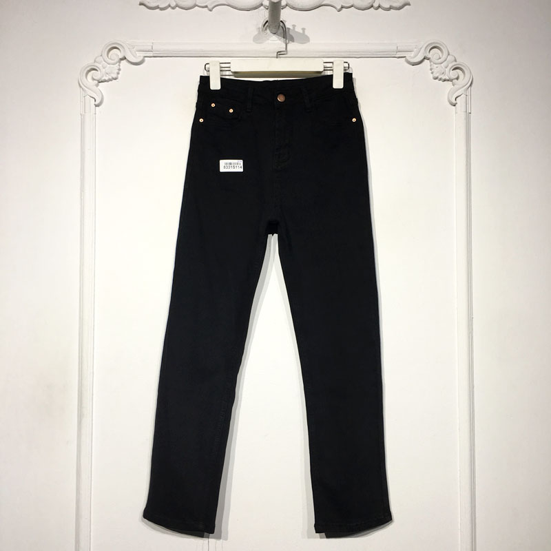 容系列 8331S114 时尚牛仔长裤品牌女装折扣颦薪
