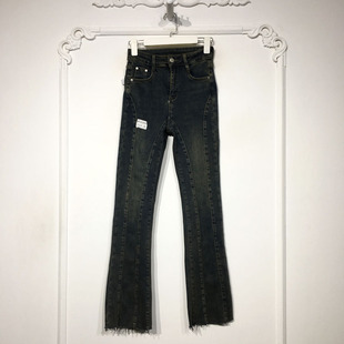 品牌女装 容系列 牛仔长裤 时尚 折扣颦薪 K50246