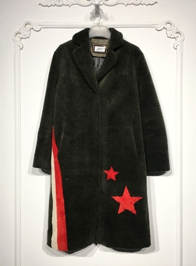 潮系列 LM05771 时尚仿羊剪绒外套品牌女装折扣颦薪