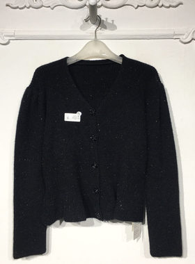 容系列 8327S011 时尚针织开衫品牌女装折扣颦薪