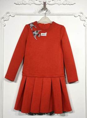 欧系列 8097S196 时尚连衣裙品牌女装折扣颦薪