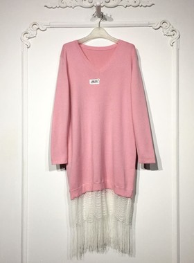 欧系列 8289S272 时尚针织连衣裙品牌女装折扣颦薪