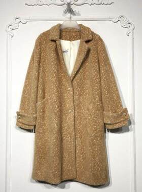 西树系列 8275S070 时尚羊毛黄金貂外套品牌女装折扣颦薪