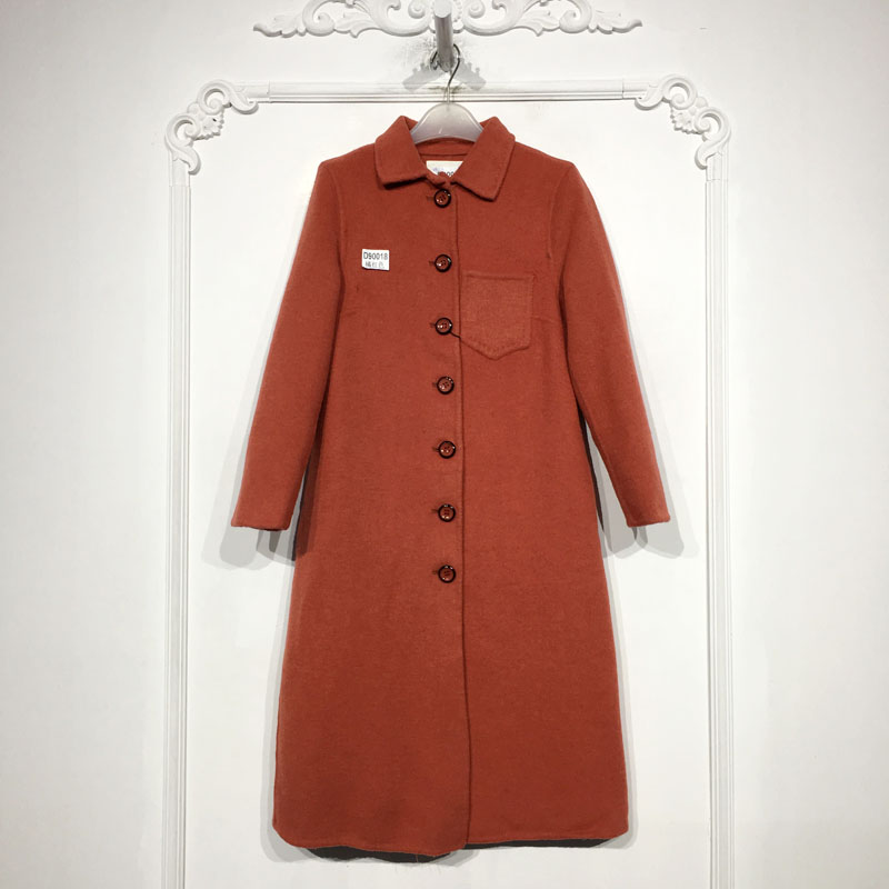 VE系列 D90018 时尚双面呢毛呢外套品牌女装折扣颦薪