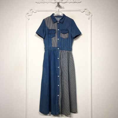 容悦 8342S255 时尚牛仔连衣裙品牌女装折扣颦薪