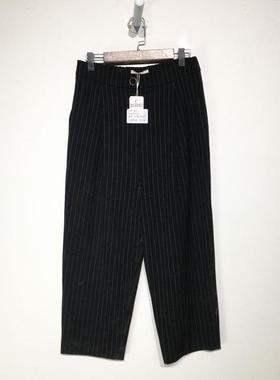 潮系列 Z01-A00833 时尚八分裤品牌女装折扣颦薪