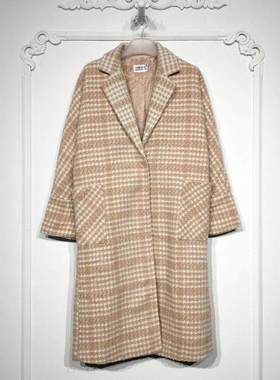 潮系列 8280S273 时尚毛呢外套品牌女装折扣颦薪