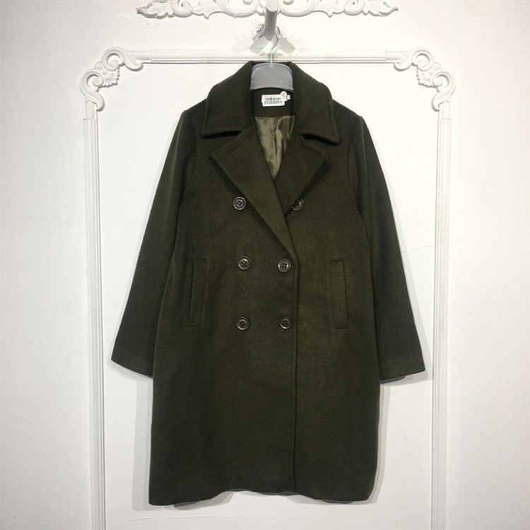 潮系列 8126S094 时尚毛呢外套品牌女装折扣颦薪