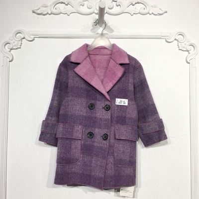 容系列 LM00229 时尚双面呢外套品牌童装折扣馨