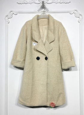 乔系列 D89635 时尚毛呢外套品牌女装折扣颦薪