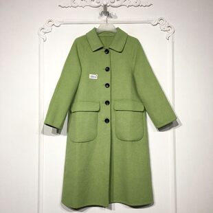 羊毛双面呢毛呢外套品牌女装 时尚 折扣颦薪 8285S140 容悦