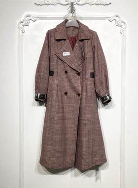 乔系列 D86015 时尚长款毛呢外套品牌女装折扣颦薪