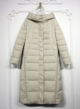 潮系列 8176S032 时尚长款羽绒服品牌女装折扣颦薪