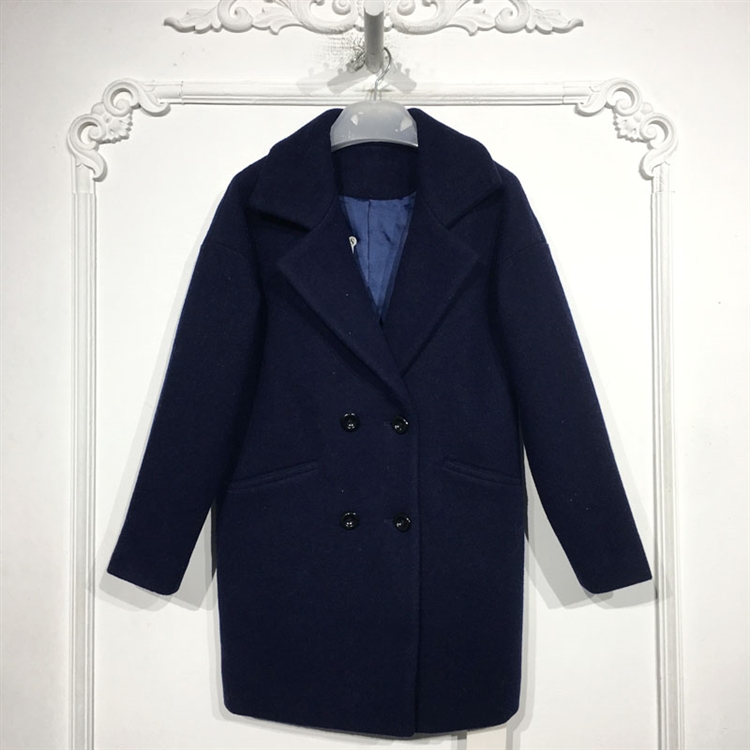 乔系列8128S095 时尚毛呢外套品牌女装折扣颦薪