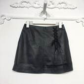 N系列 折扣颦薪 pu皮短裙品牌女装 8167S073 时尚