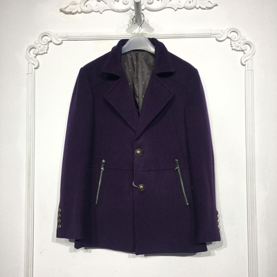 西树系列男装 PF10437 时尚毛呢外套品牌折扣馨