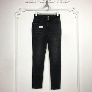 M.L系列 8099S258 时尚牛仔长裤品牌女装折扣颦薪