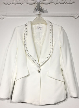 潮系列 D98947 时尚西装外套品牌女装折扣靓