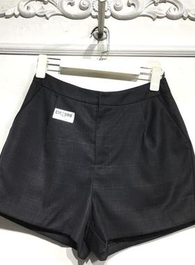 海系列 D83886 时尚毛呢短裤品牌女装折扣颦薪