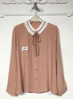 玛SFES系列 LM09212 时尚衬衫品牌女装折扣颦薪