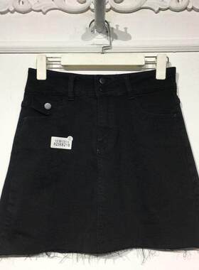 媞系列 8236S215 时尚牛仔短裙品牌女装折扣颦薪