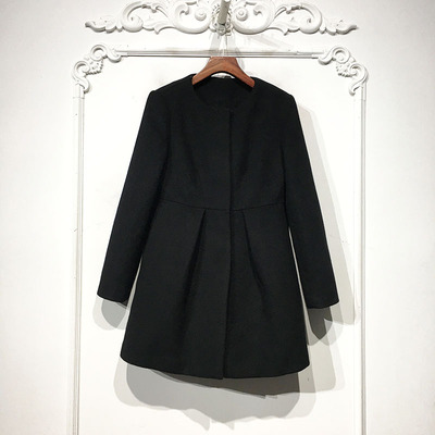 SC旗下桑系列 D74768 时尚毛呢外套品牌女装折扣颦薪