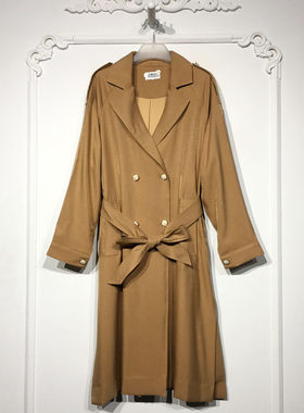 潮系列 8332S221 时尚风衣外套品牌女装折扣颦薪