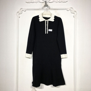 针织连衣裙品牌女装 时尚 折扣颦薪 D88746 NS系列