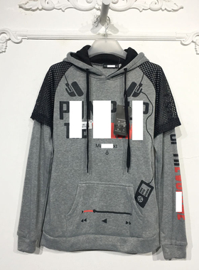 潮系列 LM01138 时尚绒里卫衣品牌男装折扣馨