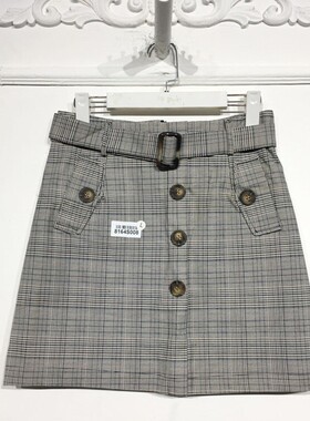 潮系列 8164S008 时尚短裙品牌女装折扣颦薪