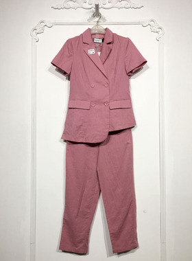 潮系列 D93516 时尚套装两件套品牌女装折扣馨薪