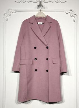 潮系列 8278S148 时尚双面呢毛呢外套品牌女装折扣颦薪