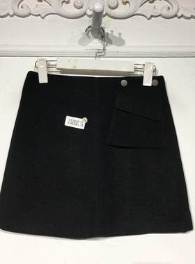 N*系列 8263S025 时尚毛呢短裙品牌女装折扣颦薪