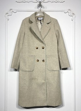 潮系列 8280S286 时尚毛呢外套品牌女装折扣颦薪