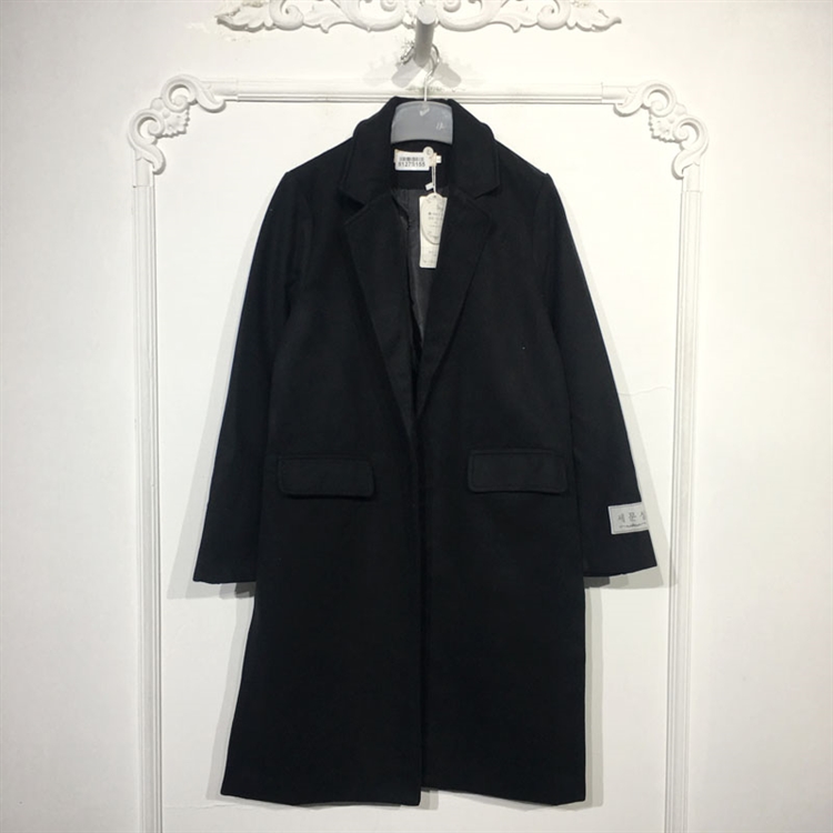 潮系列 8127S155 时尚毛呢外套品牌女装折扣颦薪
