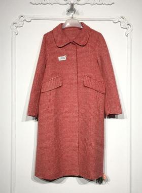 西树系列 8276S266 时尚羊毛双面呢毛呢外套品牌女装折扣颦薪