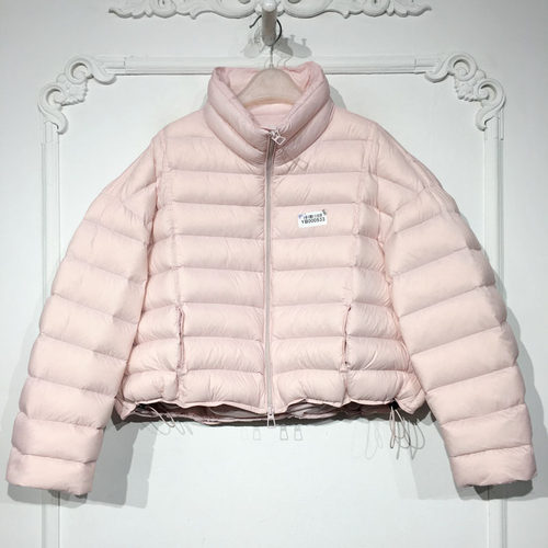 容系列 YB000533 时尚立领纯色短款羽绒服品牌女装折扣颦薪