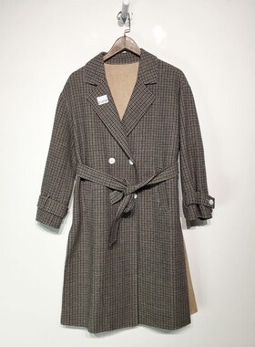 潮系列 Z01-A01536 时尚毛呢外套品牌女装折扣颦薪