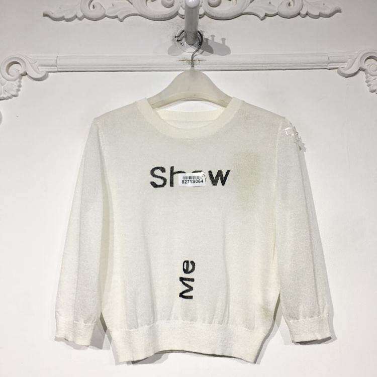 欧系列 8271S064 时尚针织衫品牌女装折扣颦薪