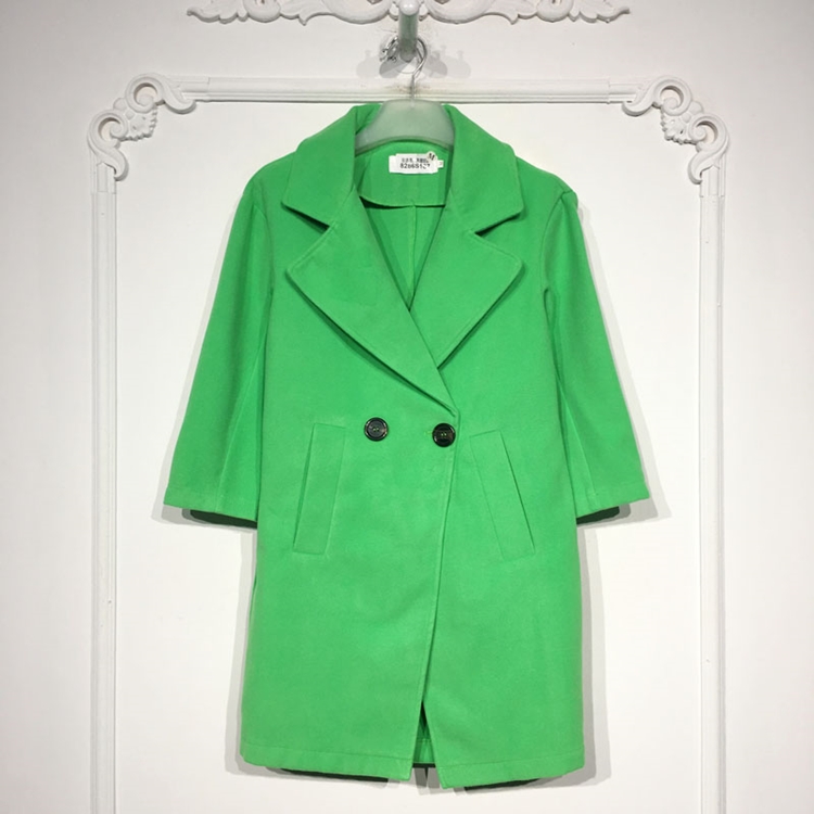 潮系列 8286S187 时尚毛呢外套品牌女装折扣颦薪