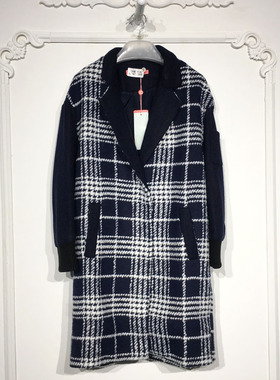 UGC系列 8247S169 时尚毛呢外套品牌女装折扣颦薪