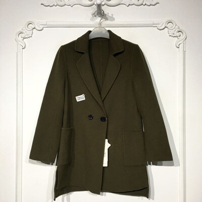 潮系列 8281S269 时尚羊毛双面呢毛呢外套品牌女装折扣颦薪